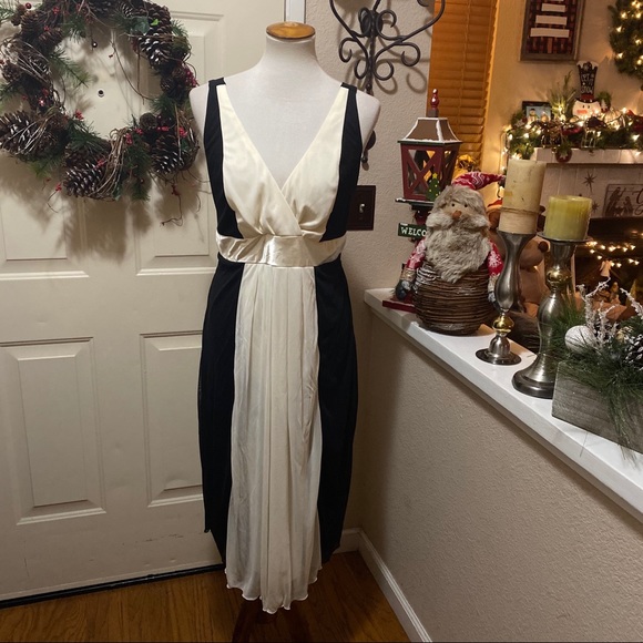 Stunning Ruby Rox Chiffon Strip Long Gown 💕 - Picture 3 of 8